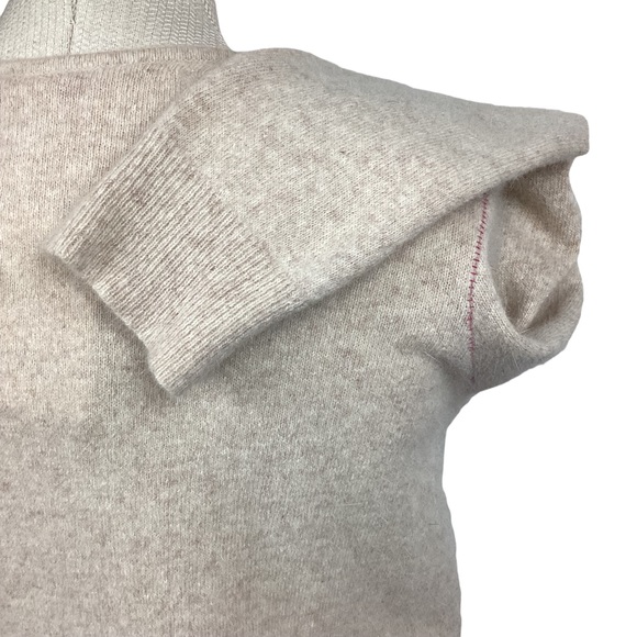 FREE PEOPLE Embellished Cardigan Sweater Oatmeal NWT Art to Wear - Picture 6 of 10